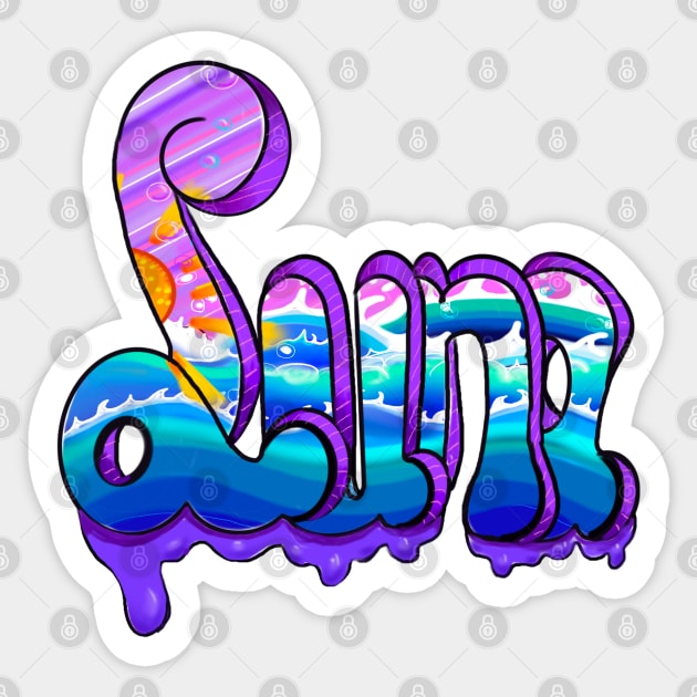 Top 10 best personalised customised gift ideas for girls name Luna Sticker by Artonmytee